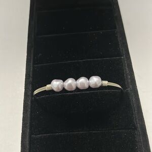 Luca + Danni Elegant Silver Pearl Bracelet